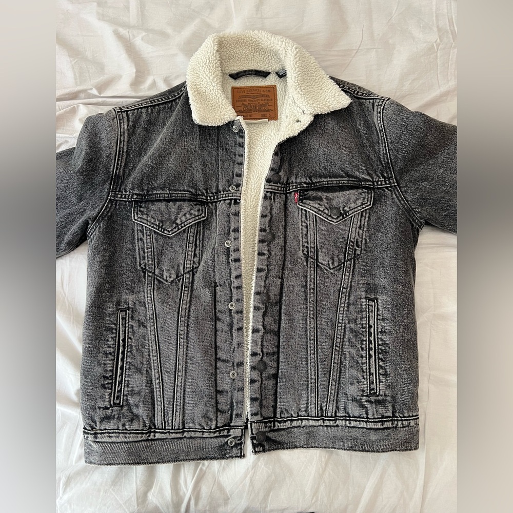 Levi’s Denim Sherpa Trucker Jacket